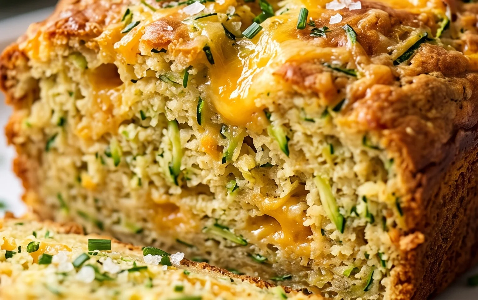 Savory Zucchini Cheddar Quick Bread